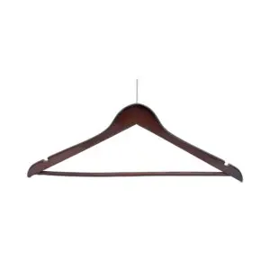 Mens Walnut Suit Hanger w/Ball Top (Box of 100)