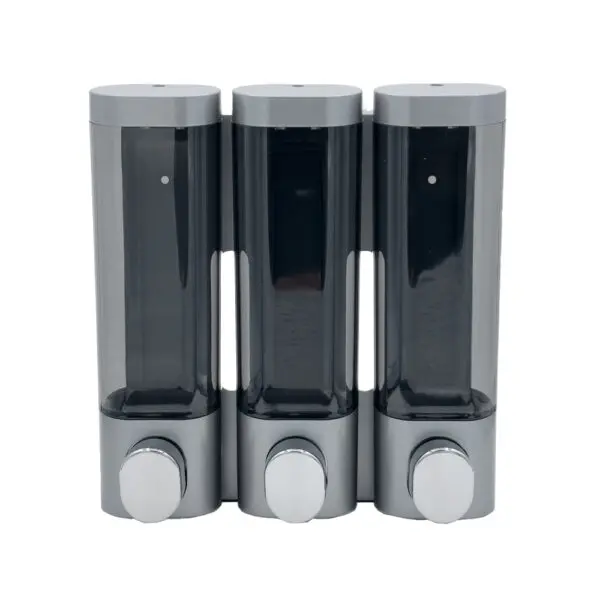 Triple Chamber Dispenser (Silver)