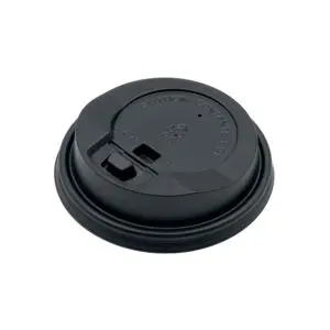 Black Dome Lid for 8oz Cups (Case of 1000)