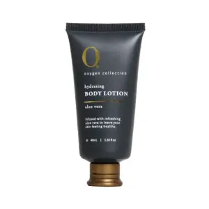 O2 Oxygen Collection Hydrating Body Lotion 40ml bottle for hotel amenities and spas.