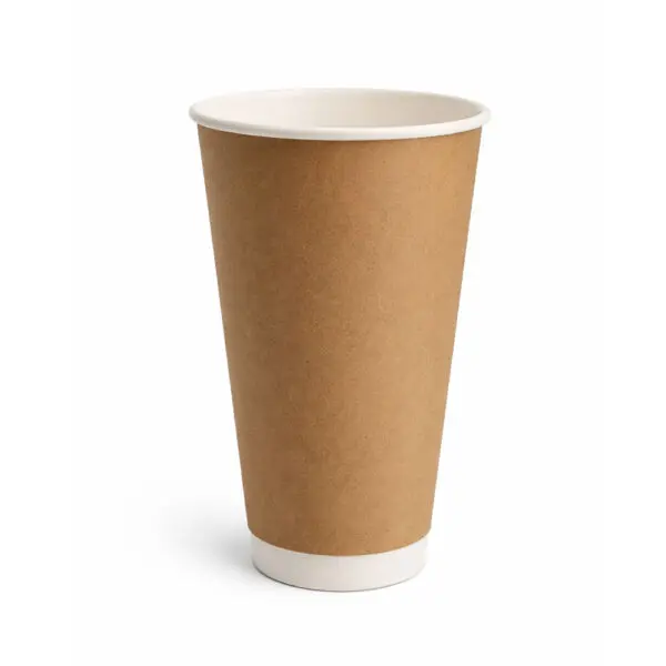 Double Wall Kraft Hot Cup 16oz (Case of 500) - Global Paper & Plastics
