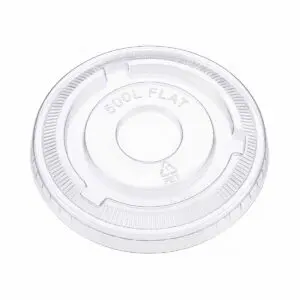 Clear Flat Lids No X Slot for 9/12/16/20/24oz